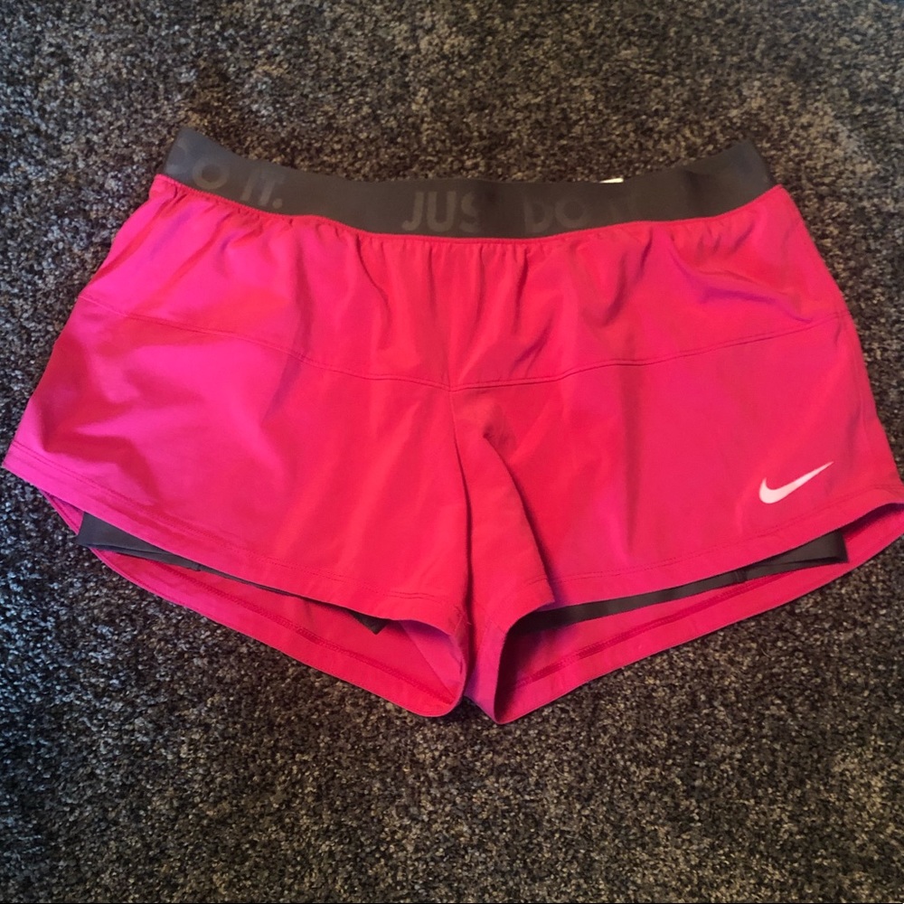Pink nike shorts